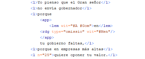 Marcatura TEI Marcatura TEI